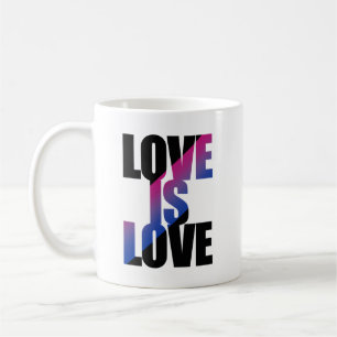 Bisexual Love is Love Coffee Mug