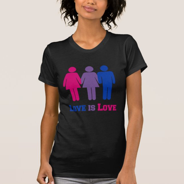 Bisexual Love is Love T-Shirt (Front)