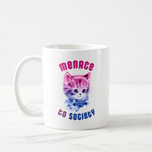 Bisexual Menace Kitty Coffee Mug
