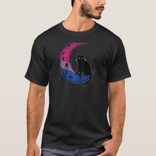 Bisexual Moon Space Cat Lgbt Gay Festival Pride Wi T-Shirt