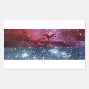 Bisexual nebula flag stickers