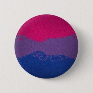 Bisexual Ornamental Flag 6 Cm Round Badge