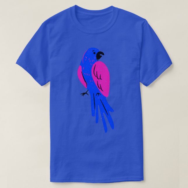 Bisexual Parrot T-Shirt (Design Front)
