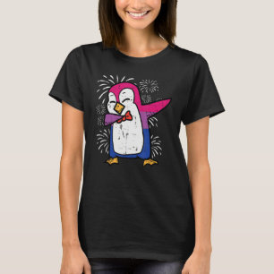 Bisexual Penguin Dab Bi Flag Pride Month Lgbt Men T-Shirt