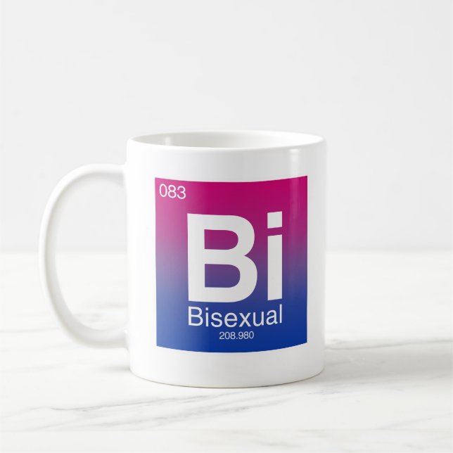 Bisexual Periodic Table Element Coffee Mug (Left)