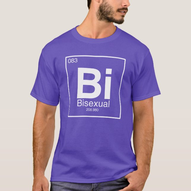 Bisexual Periodic Table Element T-Shirt (Front)