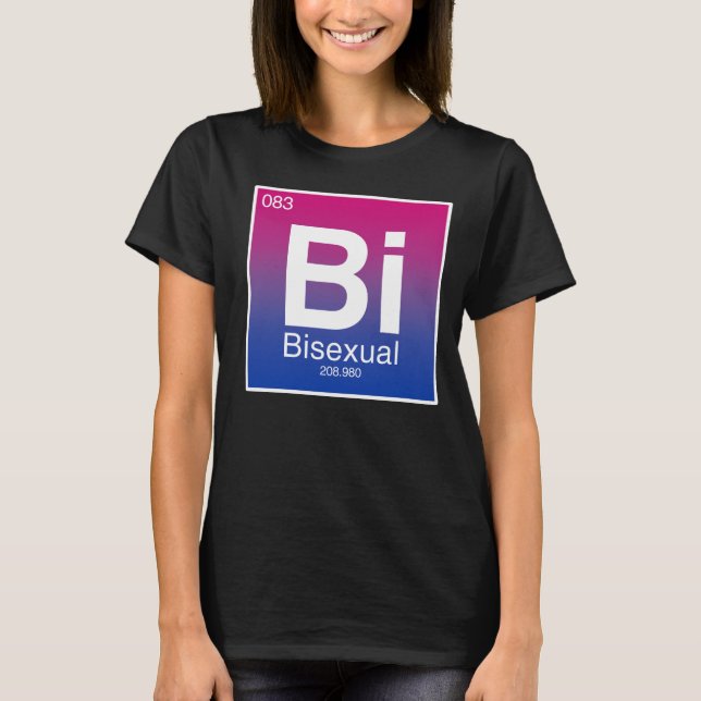 Bisexual Periodic Table Element T-Shirt (Front)