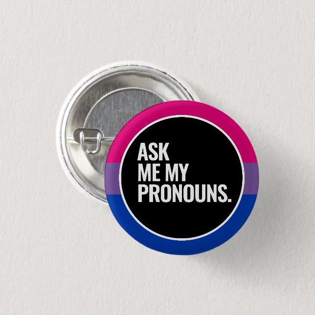 Bisexual Pride 3 Cm Round Badge (Front & Back)