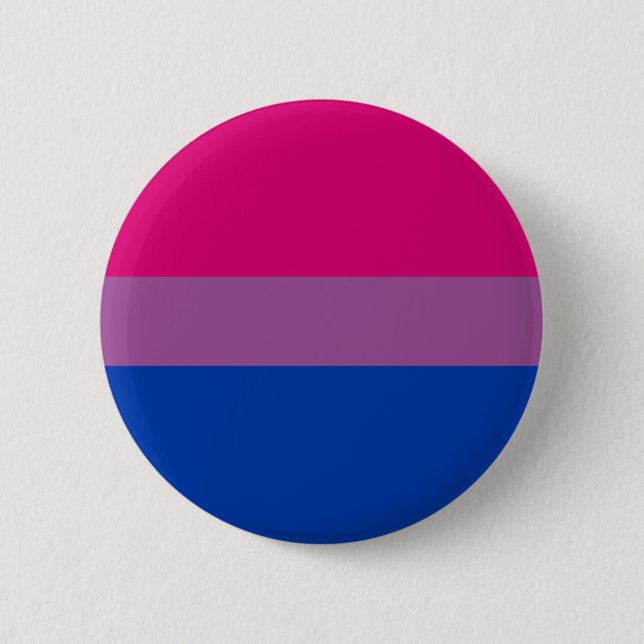 Bisexual Pride (Bi Flag) 6 Cm Round Badge (Front)