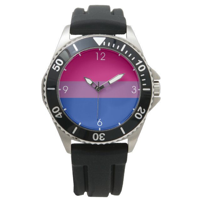 Bisexual Pride (Bi Flag Colours) Watch (Front)