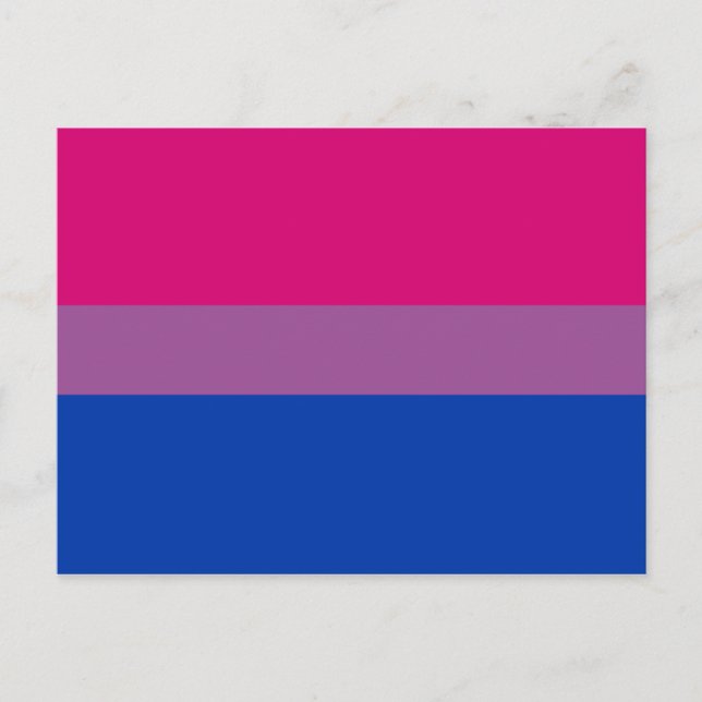 Bisexual Pride (Bi Flag) Postcard (Front)
