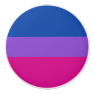Bisexual Pride, Bold Stripes, LGBTQ PRIDE Ceramic Knob