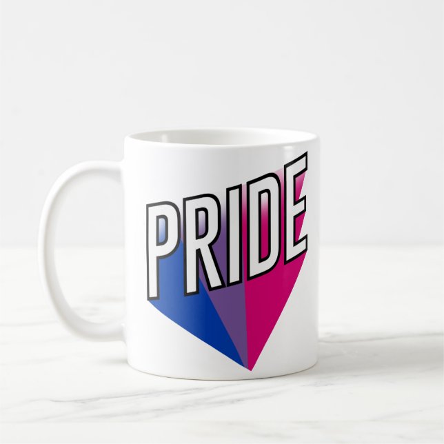 Bisexual Pride Burst Coffee Mug (Left)