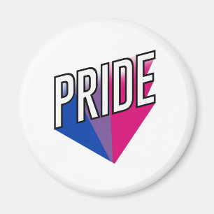 Bisexual Pride Burst Magnet