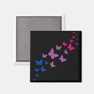 Bisexual Pride Butterfly Trail Magnet