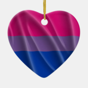 BISEXUAL PRIDE CERAMIC TREE DECORATION