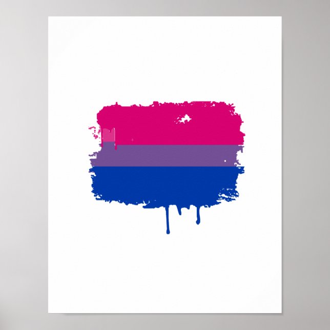 Bisexual Pride Colors Poster (Front)