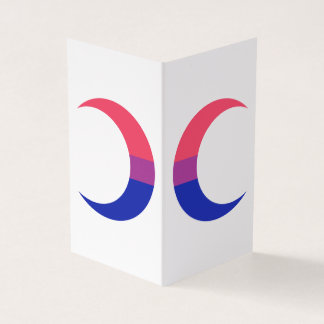 Bisexual Pride Crescent Moons Greeting Card