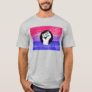Bisexual Pride Fist Pride T-Shirt