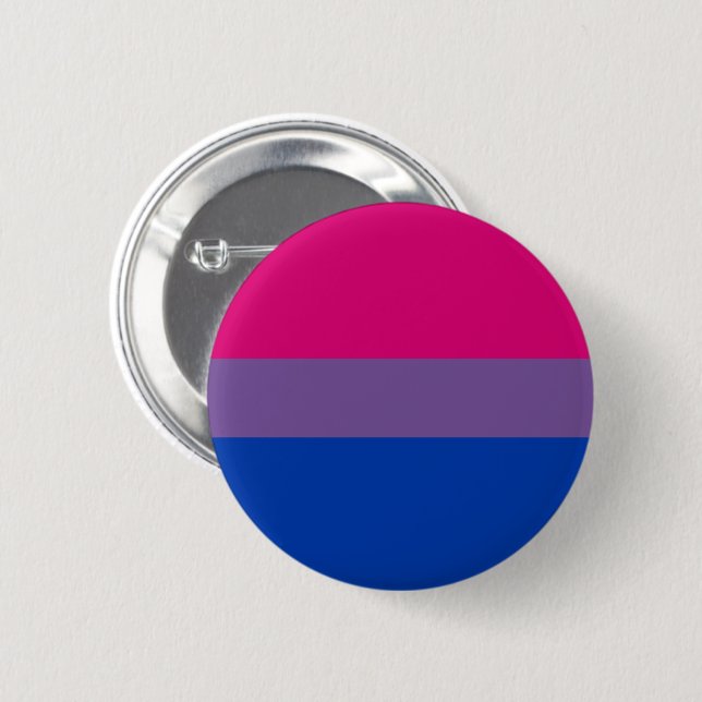 Bisexual Pride Flag 6 Cm Round Badge (Front & Back)