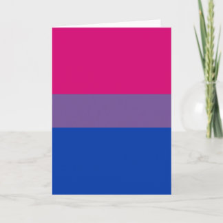 Bisexual Pride Flag Card