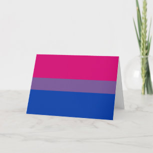 Bisexual Pride Flag Card