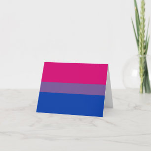 Bisexual Pride Flag Card