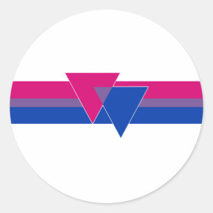 Bisexual Pride Flag Classic Round Sticker