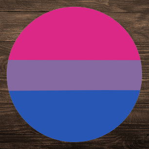 Bisexual Pride Flag Classic Round Sticker