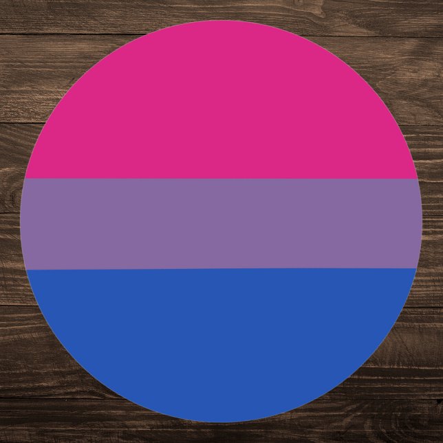 Bisexual Pride Flag Classic Round Sticker (Creator Uploaded)