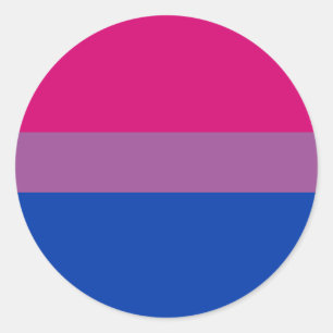 Bisexual Pride Flag Classic Round Sticker