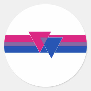 Bisexual Pride Flag Classic Round Sticker