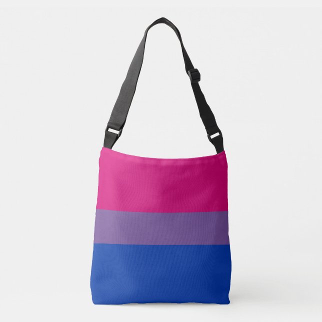 Bisexual Pride Flag Crossbody Bag (Front)