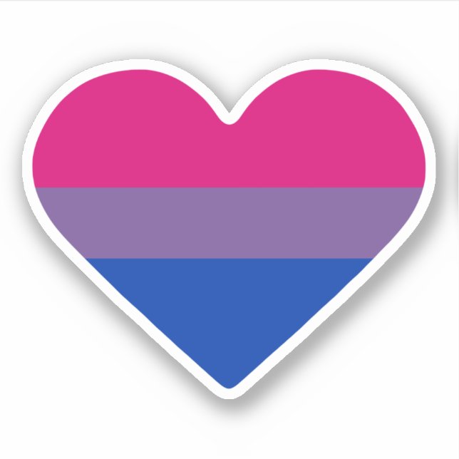 Bisexual Pride Flag Heart (Front)