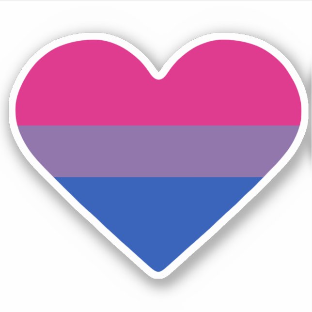 Bisexual Pride Flag Heart (Front)