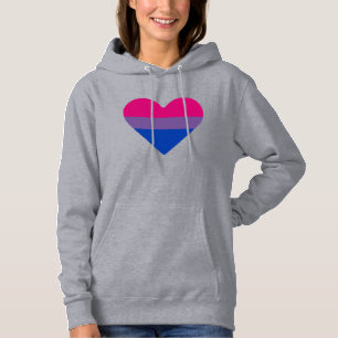 Bisexual Pride Flag Heart Hoodie