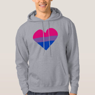 Bisexual Pride Flag Heart Hoodie