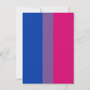 Bisexual Pride Flag Holiday Card