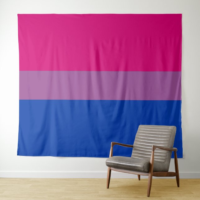 Bisexual Pride Flag Horizontal Tapestry (In Situ (Horizontal))
