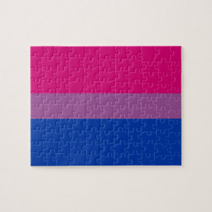 Bisexual Pride Flag Jigsaw Puzzle
