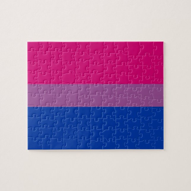 Bisexual Pride Flag Jigsaw Puzzle (Horizontal)
