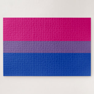Bisexual Pride Flag Jigsaw Puzzle