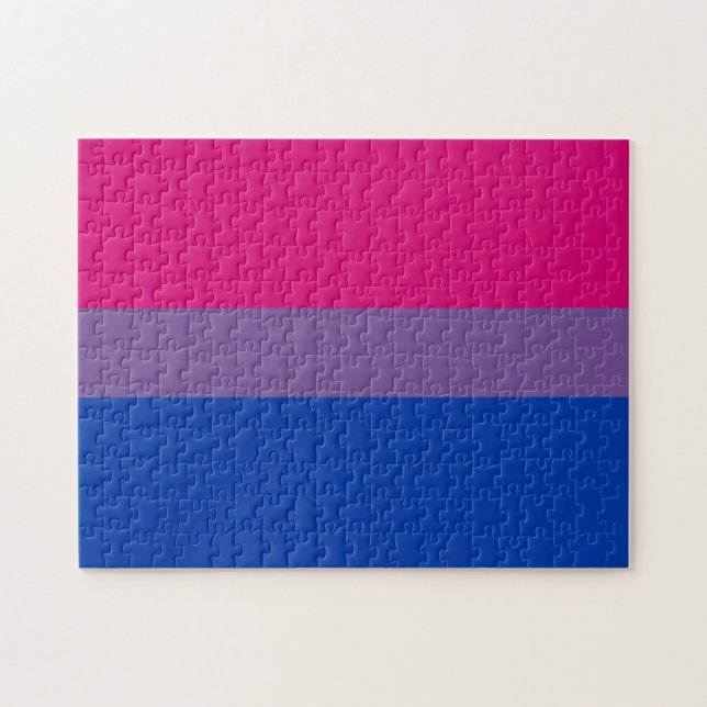 Bisexual Pride Flag Jigsaw Puzzle (Horizontal)