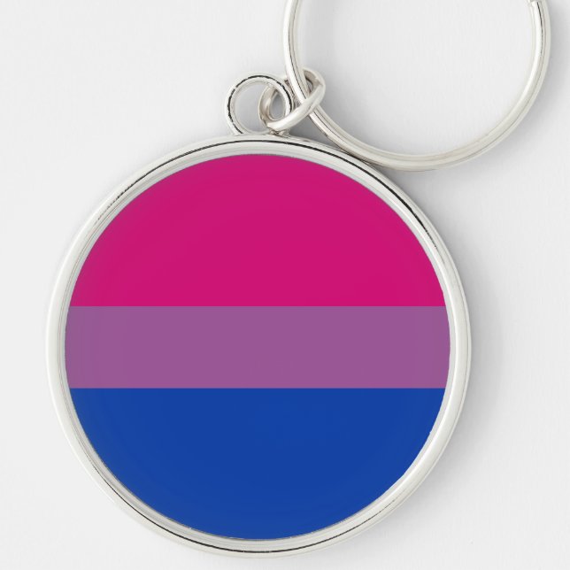 Bisexual Pride Flag Key Ring (Front)
