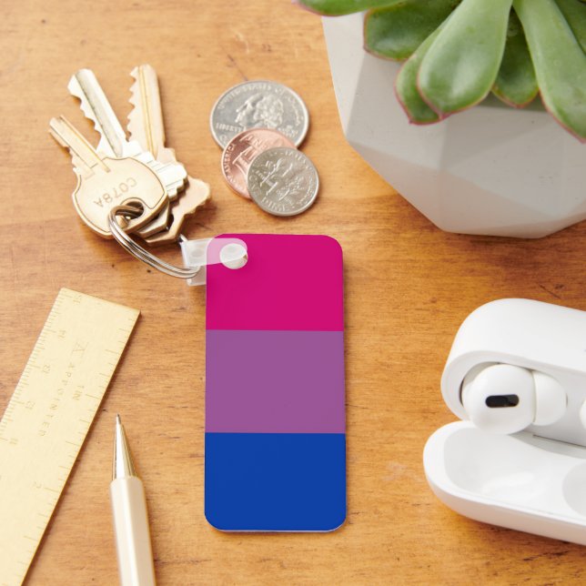 Bisexual Pride Flag Key Ring (Desk)