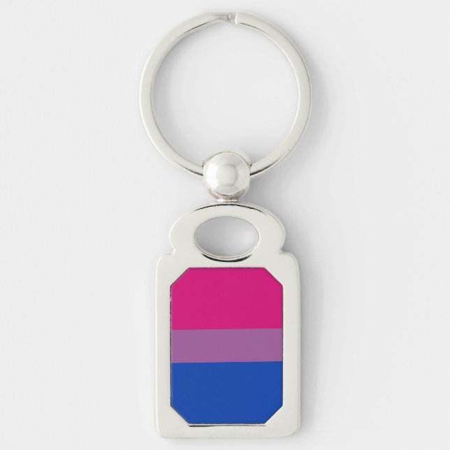 Bisexual Pride Flag Key Ring (Front)