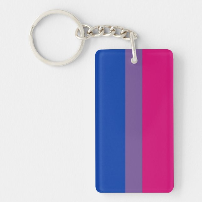 Bisexual Pride Flag Key Ring (Front)