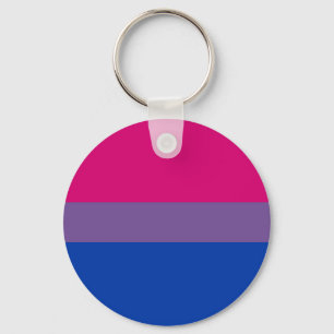 Bisexual Pride Flag Key Ring