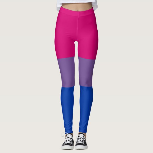 Bisexual Pride Flag Leggings (Front)