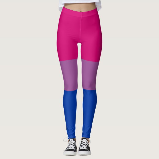 Bisexual Pride Flag Leggings (Front)